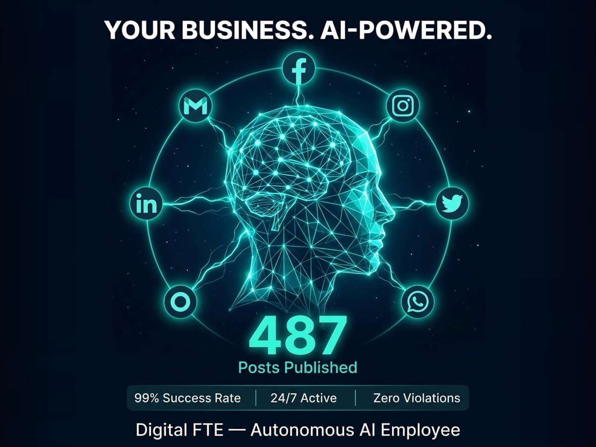 An autonomous AI employee publishing across every connected platform from a single brain